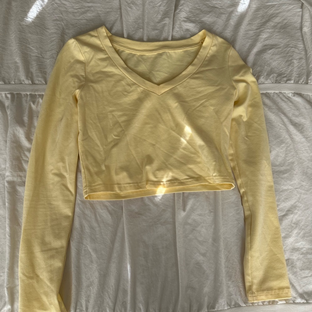 Pastel yellow forever 21 top